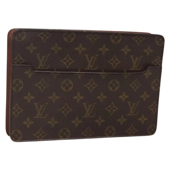 LOUIS VUITTON Monogram Pochette Homme Clutch Bag M51795 LV Auth ep9798 - Picture 1 of 15